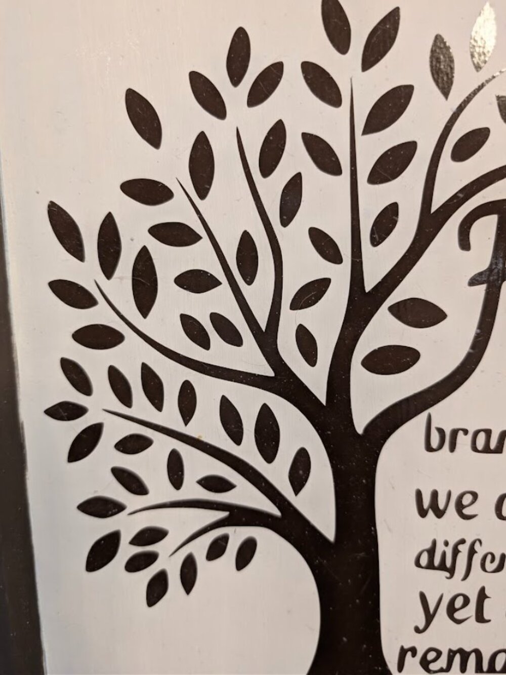 Family Tree Wall Art "Roots Remain As One" Handmade - Picture 4 of 8